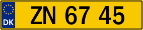 Trailer License Plate